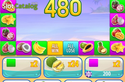 Скрин3. Tropical Fruitsie слот