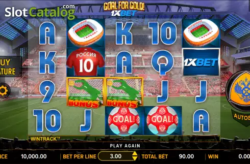 Скрин2. Goal for Gold 1xBet слот