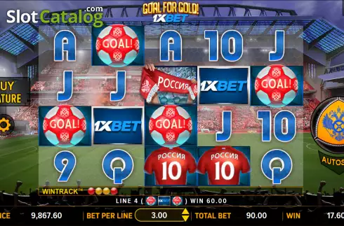 Скрин4. Goal for Gold 1xBet слот