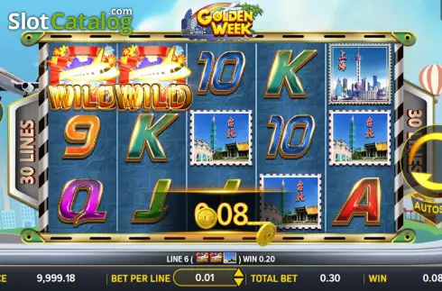 Скрин3. Golden Week (Aspect Gaming) слот