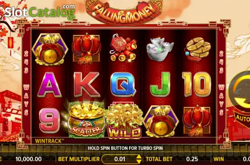 Скрин2. Falling Money слот