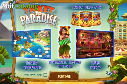 Скрин2. Ticket to Paradise слот