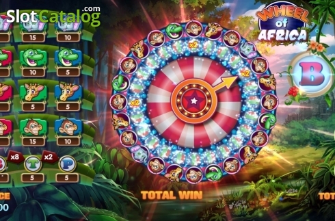 Скрин3. Wheel of Africa слот
