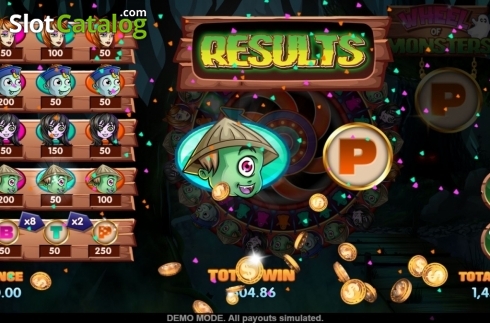 Скрин6. Wheel of Monsters слот
