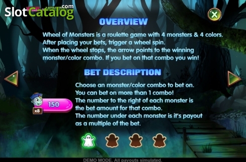 Скрин7. Wheel of Monsters слот