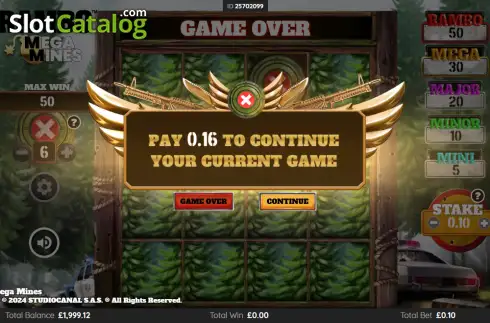 Скрин3. Rambo: Mega Mines слот