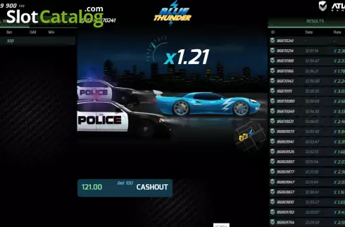 Скрин2. Blue Thunder слот