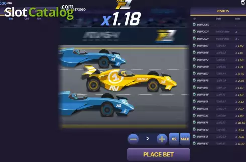 Скрин2. Formula 1 слот