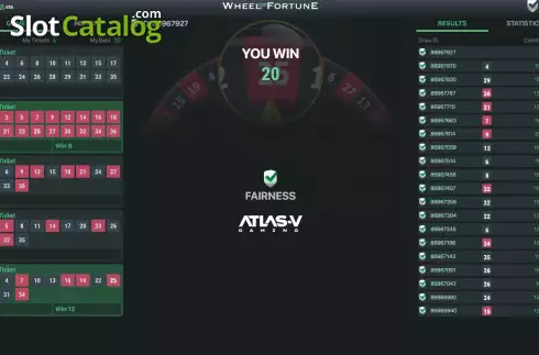 Скрин3. Wheel of Fortune (Atlas-V) слот