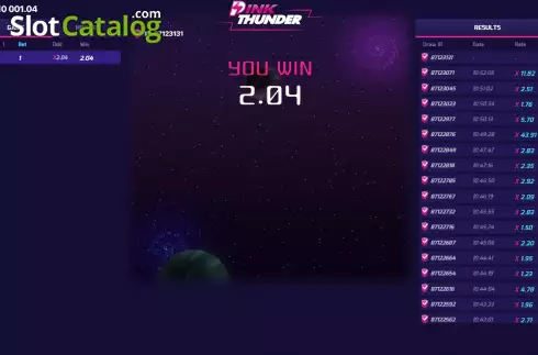 Скрин3. Pink Thunder слот