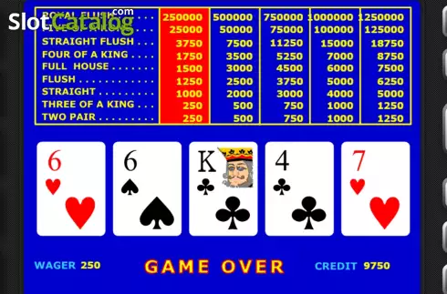 Скрин3. Video Joker Poker слот