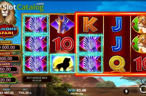 Скрин3. Diamond Safari слот