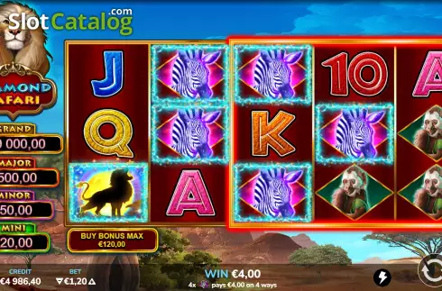 Скрин4. Diamond Safari слот