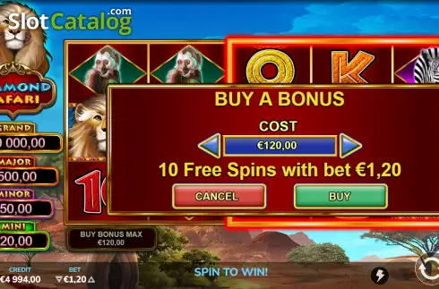 Скрин5. Diamond Safari слот