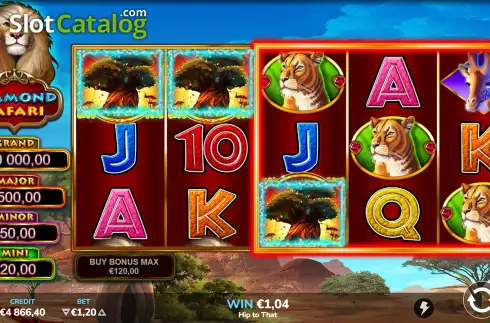 Скрин6. Diamond Safari слот