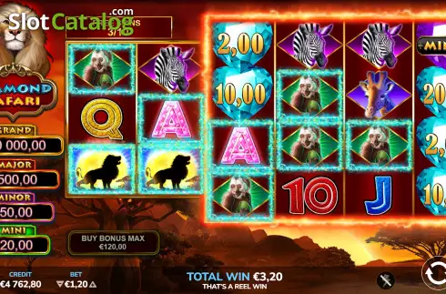 Скрин8. Diamond Safari слот
