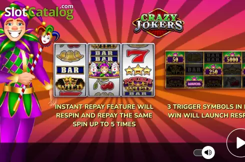 Скрин2. Crazy Jokers слот