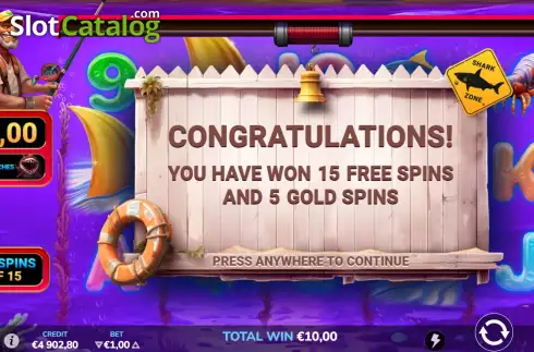 Скрин8. Shark Hunter (Atomic Slot Lab) слот