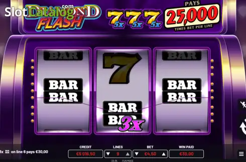 Скрин3. Diamond Flash (Atomic Slot Lab) слот