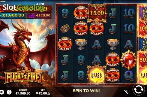 Скрин2. Flight of Fire слот