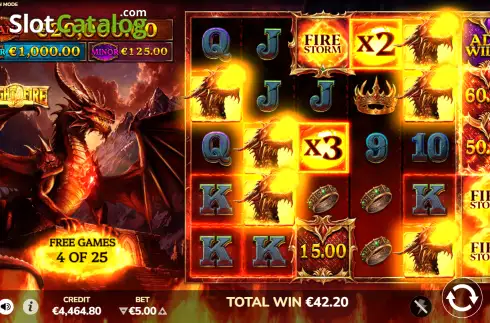 Скрин3. Flight of Fire слот