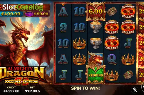 Скрин2. Almighty Dragon слот