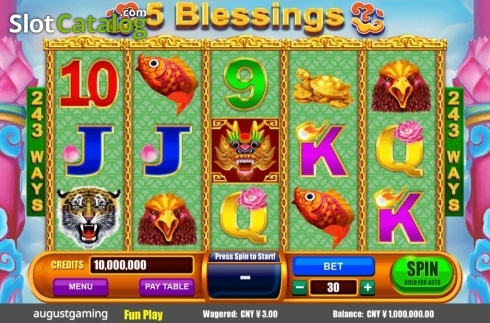 Скрин2. 5 Blessings слот