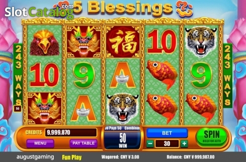 Скрин3. 5 Blessings слот