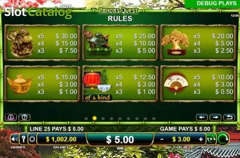 Скрин5. Pandas Quest слот