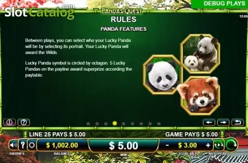 Скрин6. Pandas Quest слот
