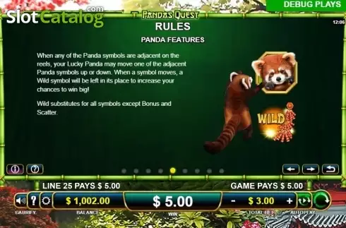 Скрин7. Pandas Quest слот