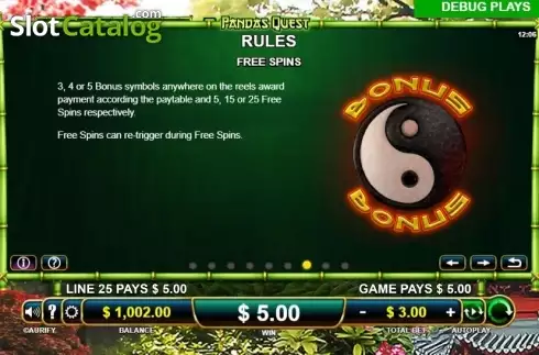 Скрин9. Pandas Quest слот