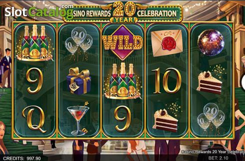 Скрин2. Casino Rewards 20 Year Celebration слот