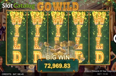 Скрин4. Casino Rewards 20 Year Celebration слот