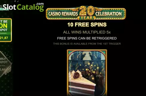 Скрин9. Casino Rewards 20 Year Celebration слот