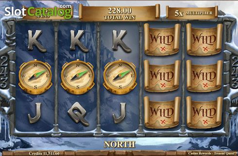 Скрин2. Casino Rewards Treasure Quest слот