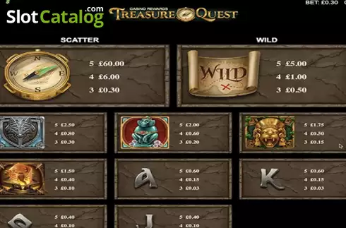 Скрин8. Casino Rewards Treasure Quest слот