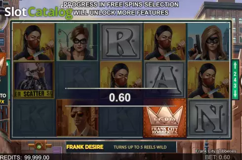Скрин4. Frank City Robberies слот