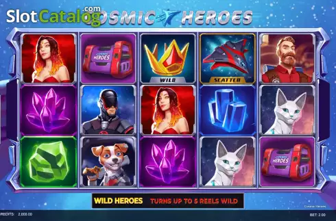 Скрин2. Cosmic Heroes слот