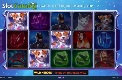 Скрин3. Cosmic Heroes слот