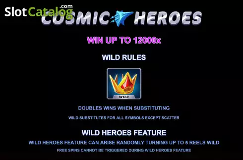 Скрин5. Cosmic Heroes слот