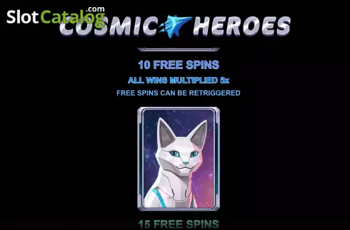 Скрин7. Cosmic Heroes слот