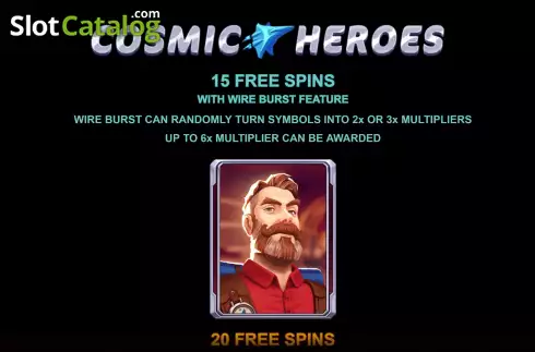 Скрин8. Cosmic Heroes слот