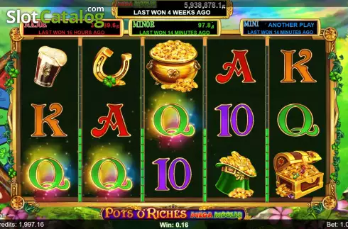 Скрин3. Pots O’Riches Mega Moolah слот