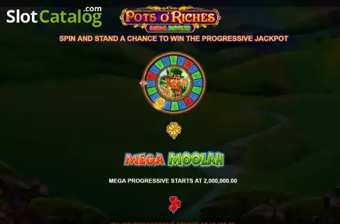 Скрин5. Pots O’Riches Mega Moolah слот