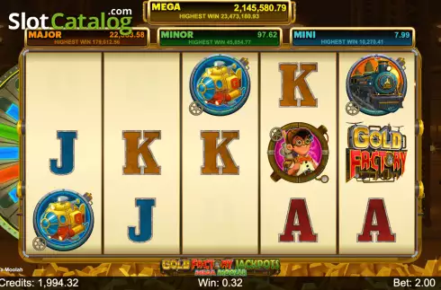 Скрин4. Gold Factory Jackpots Mega Moolah слот