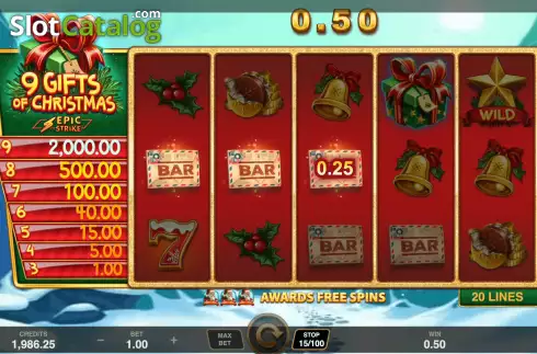 Скрин5. 9 Gifts Of Christmas слот
