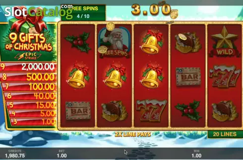 Скрин8. 9 Gifts Of Christmas слот
