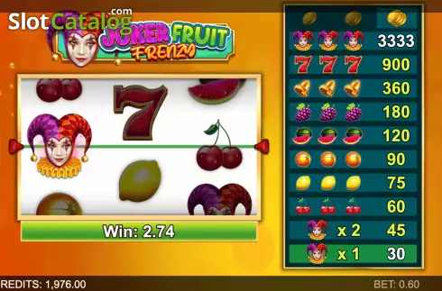 Скрин4. Joker Fruit Frenzy слот