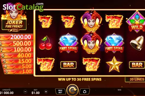 Скрин3. Joker Fire Frenzy слот